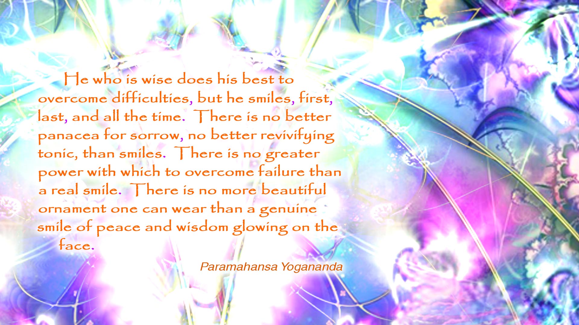 Yogananda smile wallpaper